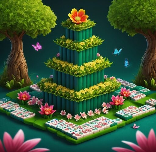 Flower Tower Mahjong game
